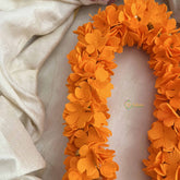 Vriksham Radiant Orange Festive Jasmin Gajra Flower Accessories-H1235